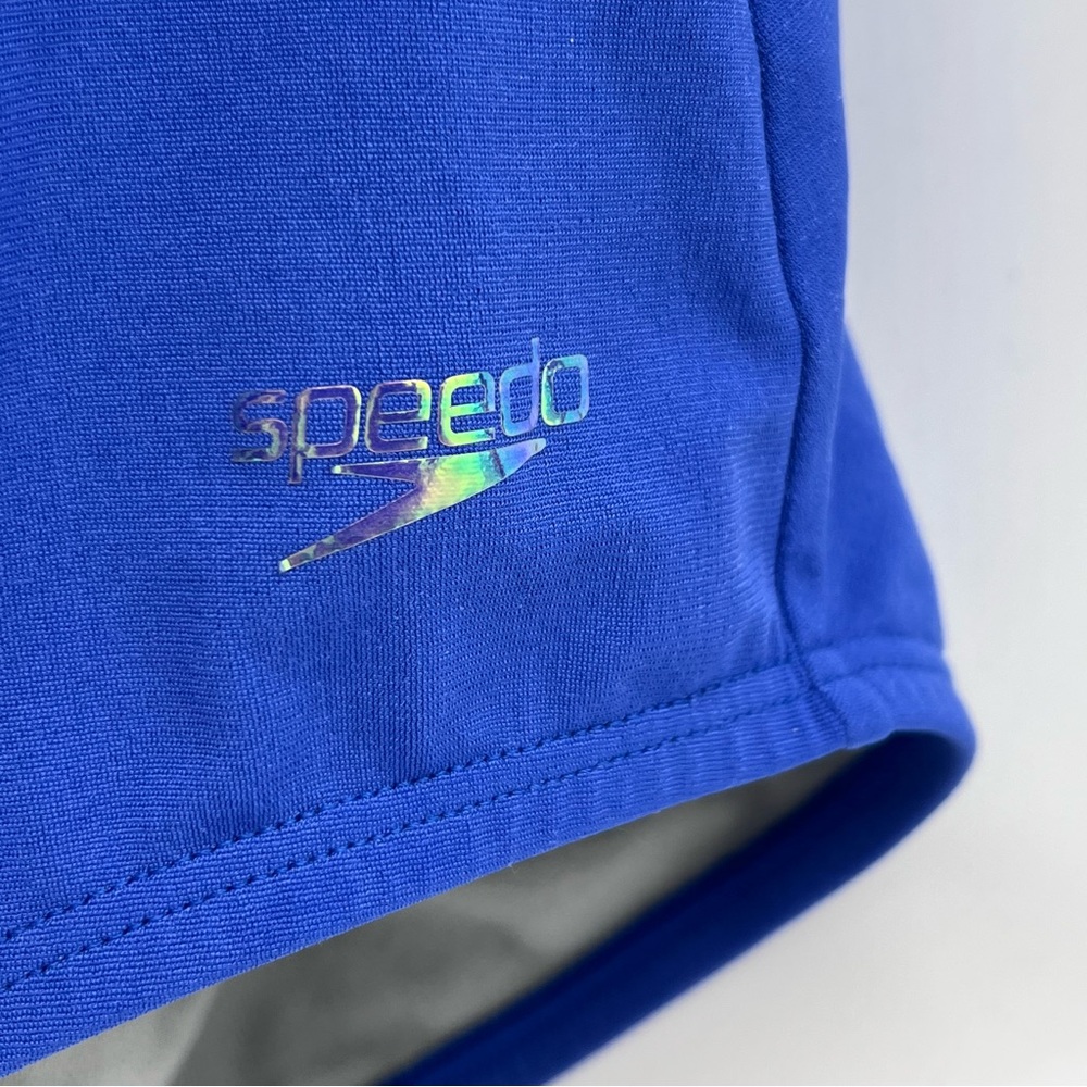 Speedo Retro Design Women's Royal Blue Ruched One Piece Swimsuit-Size 14 - Picture 10 of 13